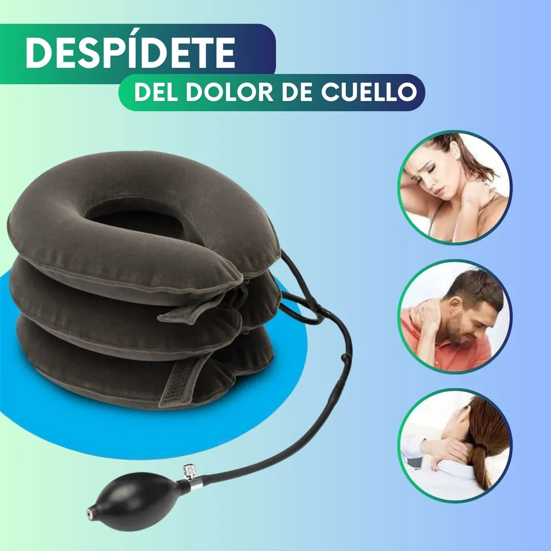 Almohada inflable truena cuellos - alivia cervical